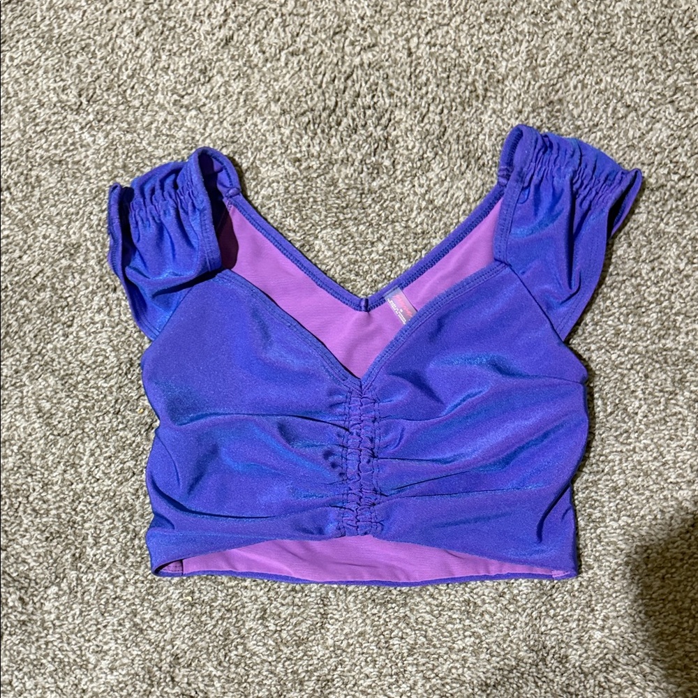 Purple Ruched Women's activewear